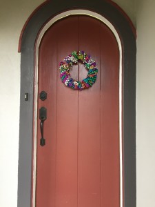 simple mardi gras wreath